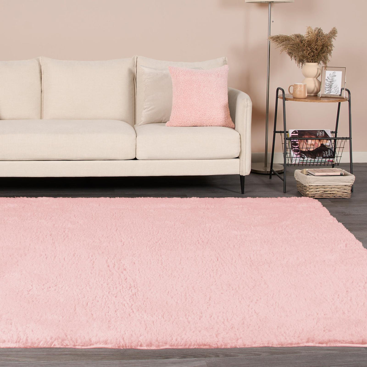 OHS Fluffy Teddy Rug Soft Bedroom Floor Carpet Plush Area Mats For Living Room