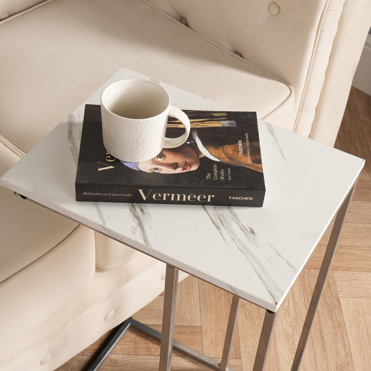 C Shape Table Coffee Laptop Side End Living Room Furniture Bedside Nightstand