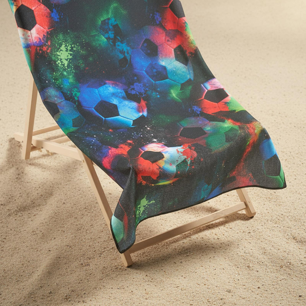 OHS Print Beach Towel Microfibre Quick Dry Bath Holiday Gym Travel Sport