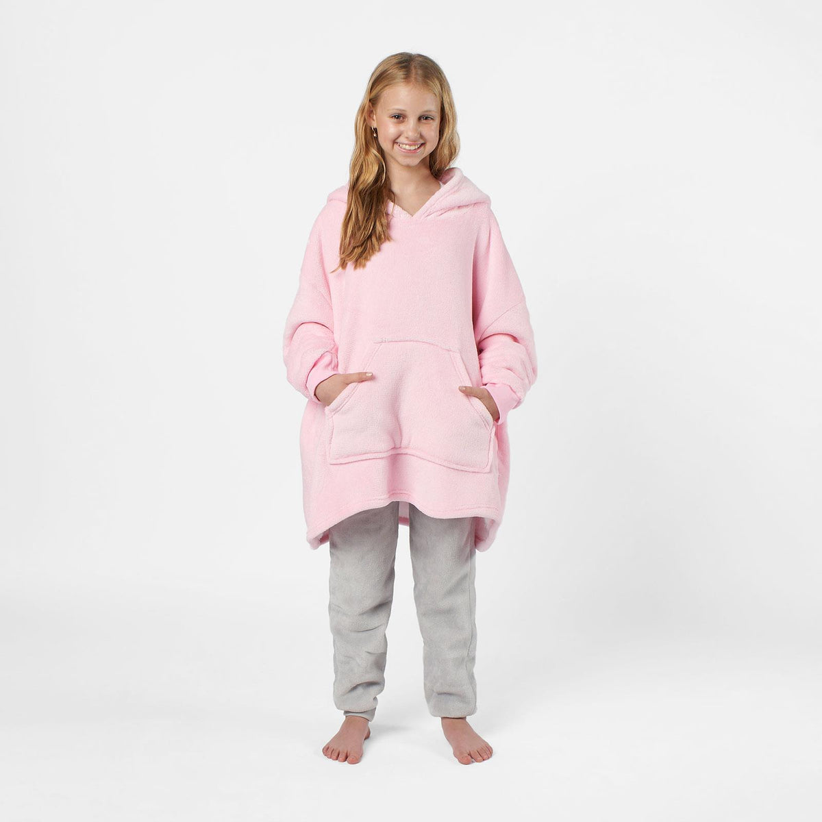 Dreamscene Unicorn Hoodie Blanket Oversized Sherpa Fleece Kids Plush Soft Warm