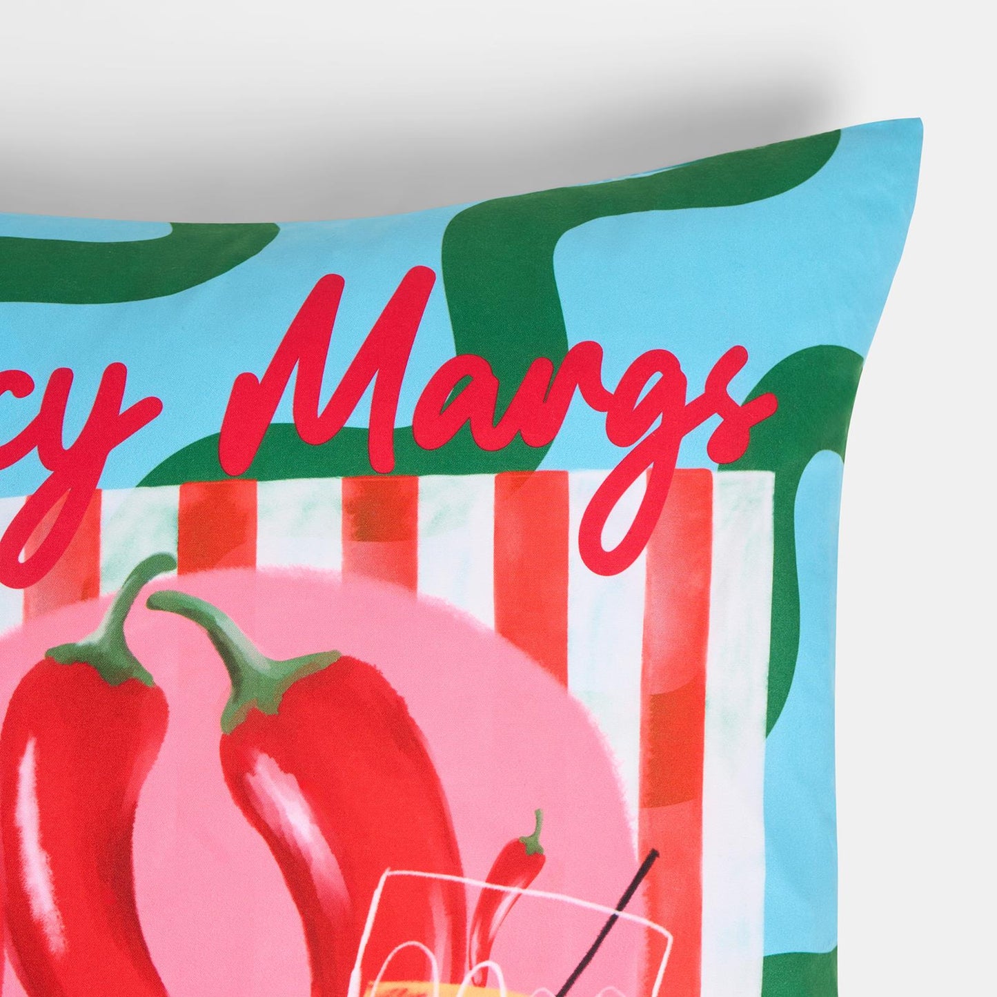 OHS Fun Print Garden Cushion Covers 2 Pack Water Resistant Outdoor Indoor