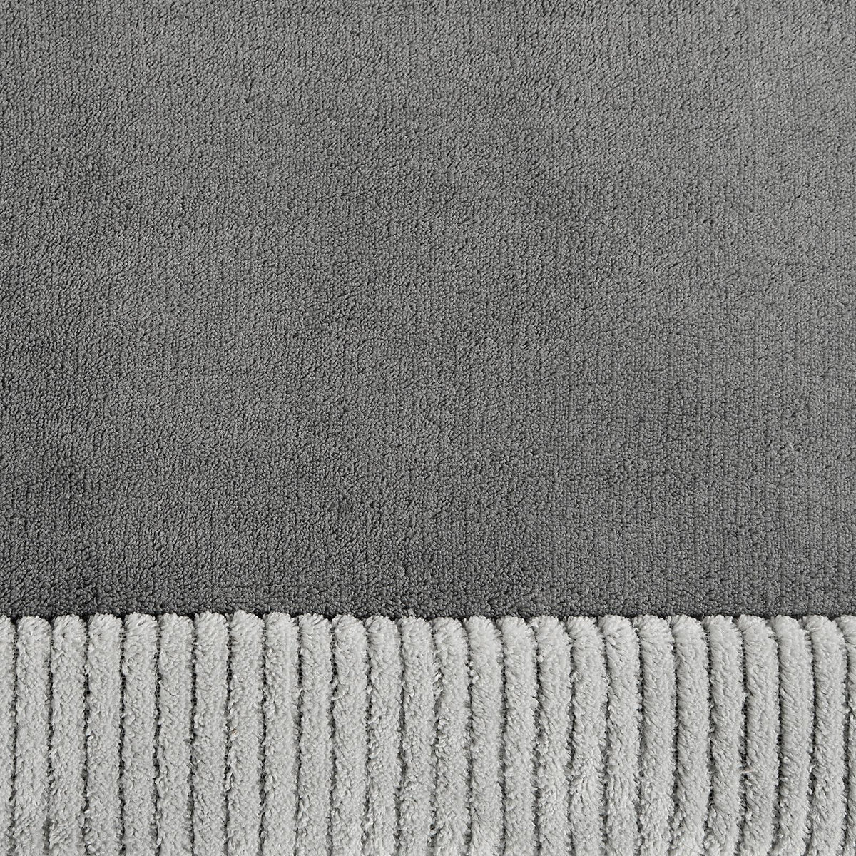 OHS Contrast Border Rug Non Slip Tufted Hallway Runner Floor Carpet