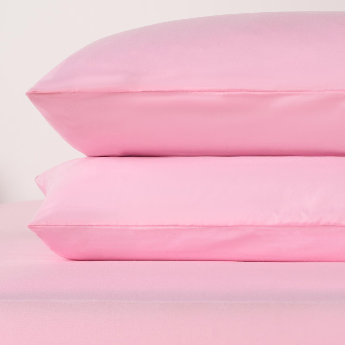 OHS Plain Duvet Cover & Pillowcase Reversible Bedding Set OR Fitted Sheet