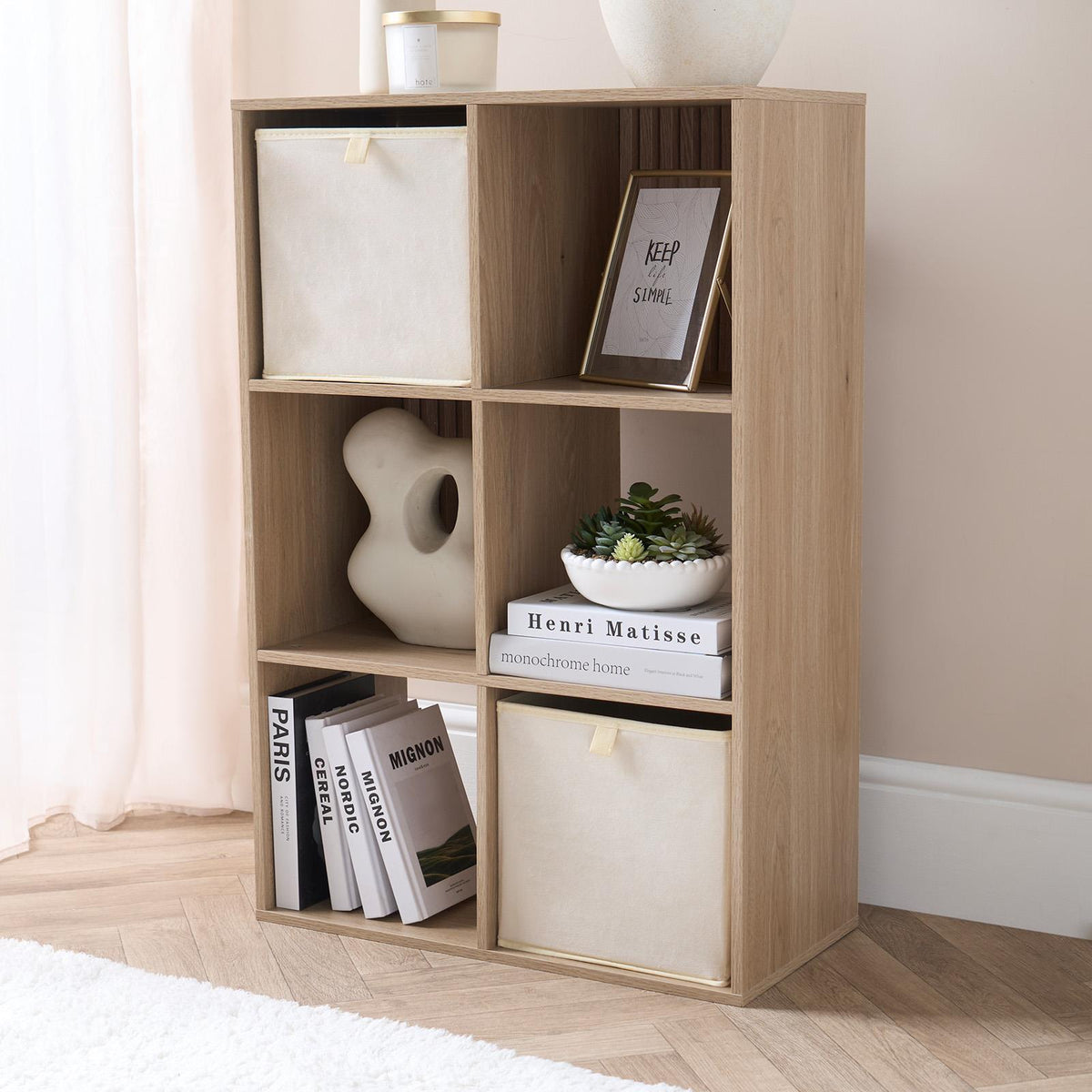 OHS Multi Pack of Matte Velvet Storage Boxes Stylish Foldable Set Square Cube