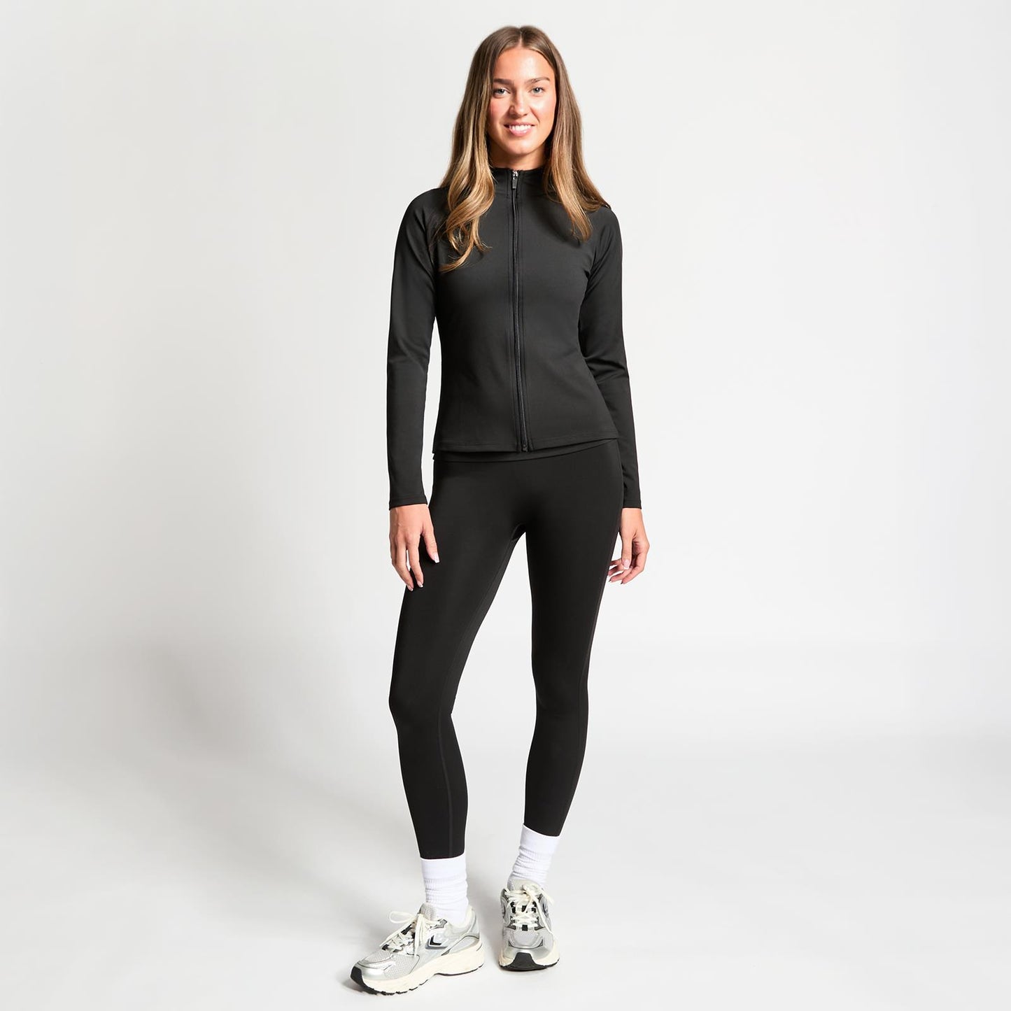 OHS Zip Up Top Long Sleeve Quick Dry Activewear JacketGym Workout Fitness Sports