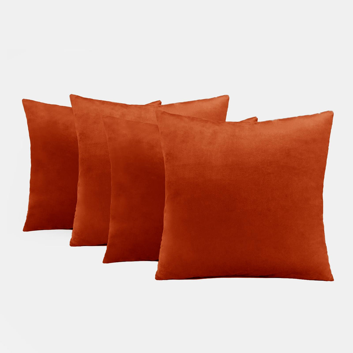 OHS Matte Velvet Cushion Covers Super Soft Luxury Square Pillowcases Multipack