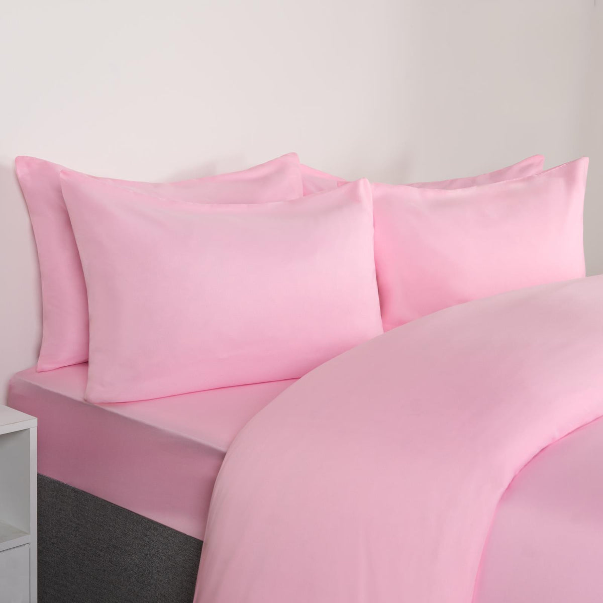 OHS Microfibre Housewife Pillowcases Set 2 Pack Wrinkle Resistant Pillow Covers