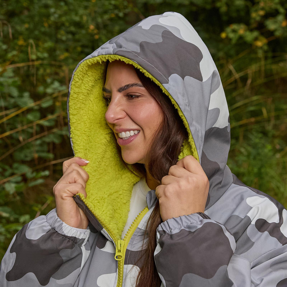 OHS Drying Changing Robe Sherpa Lined Water Resistant Oversize Coat Adults Kids