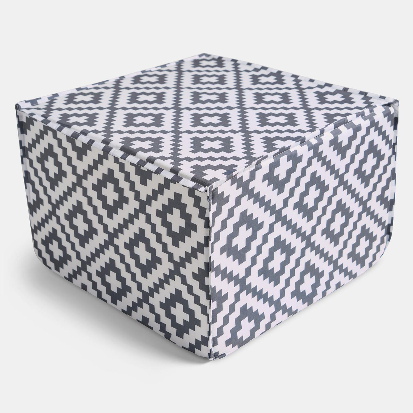 OHS Geometric Garden Pouffe Outdoor Stool Square Footrest Table Side Chair Seat