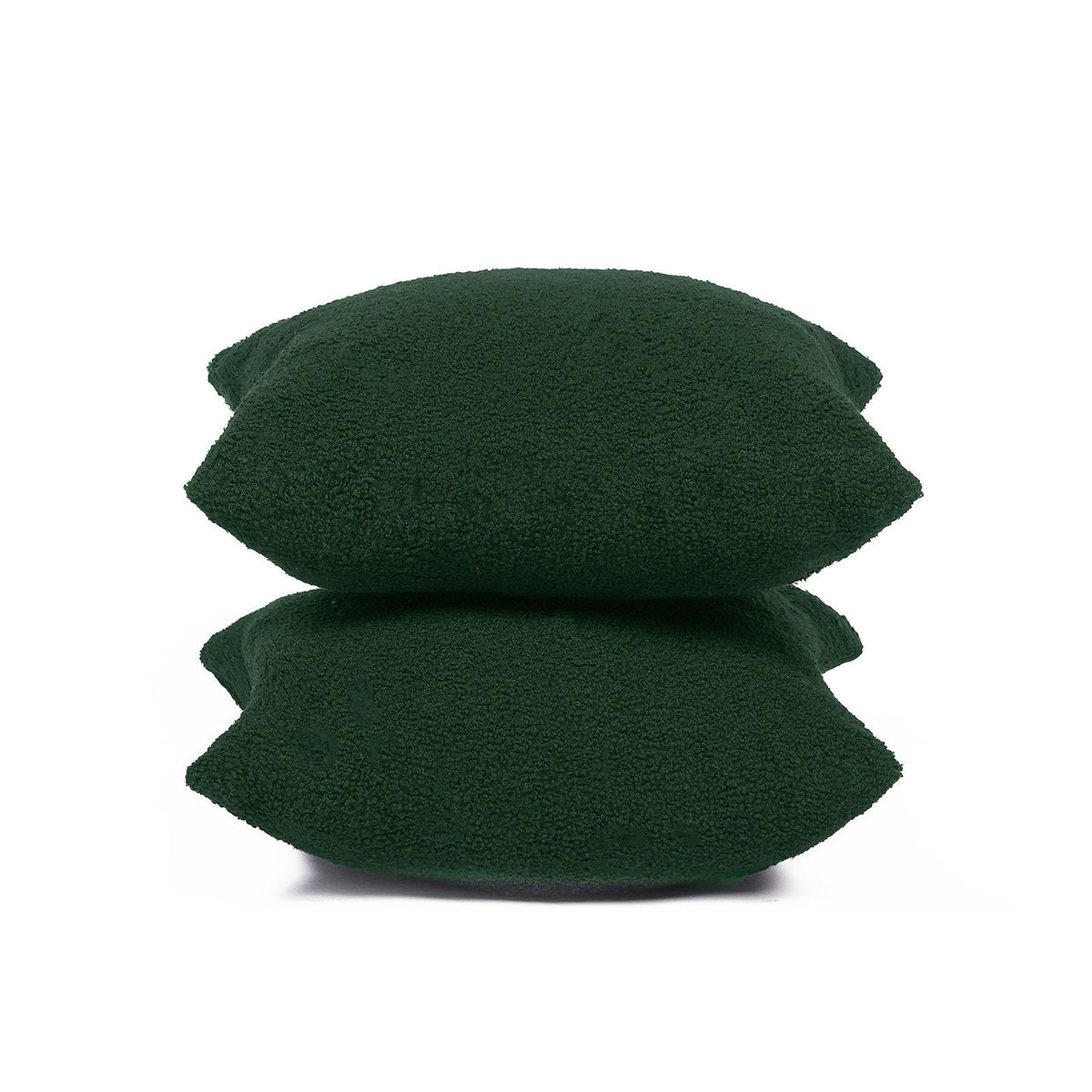 OHS Boucle Cushion Covers  2 Pack Teddy Fleece Square Pillowcases Home Decor