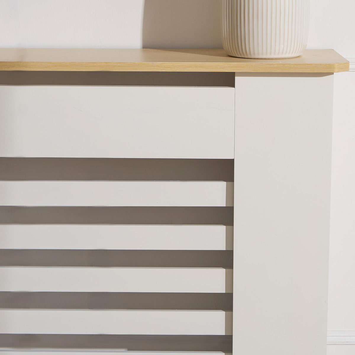 OHS Wood Radiator Cover MDF Side Board S M L Cabinet Shelf Hallway Furniture