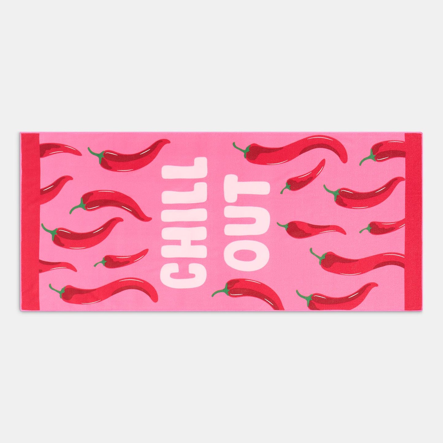 OHS Slogan Beach Towel Printed Quick Dry Summer Travel Microfibre Absorbent Swim