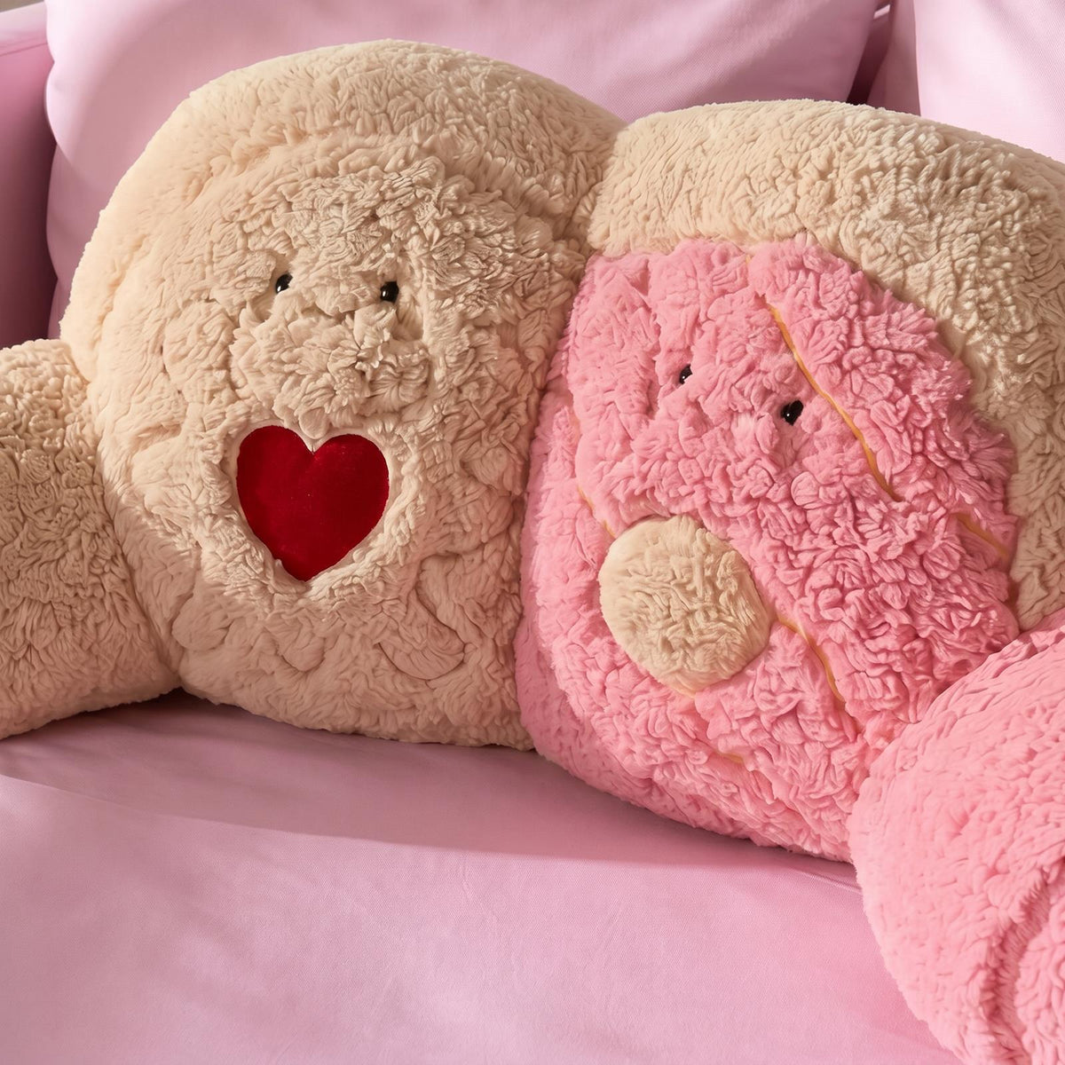 OHS Character Cuddle Cushion Soft Fleece Reading Pillow with Arms Bed Chair
