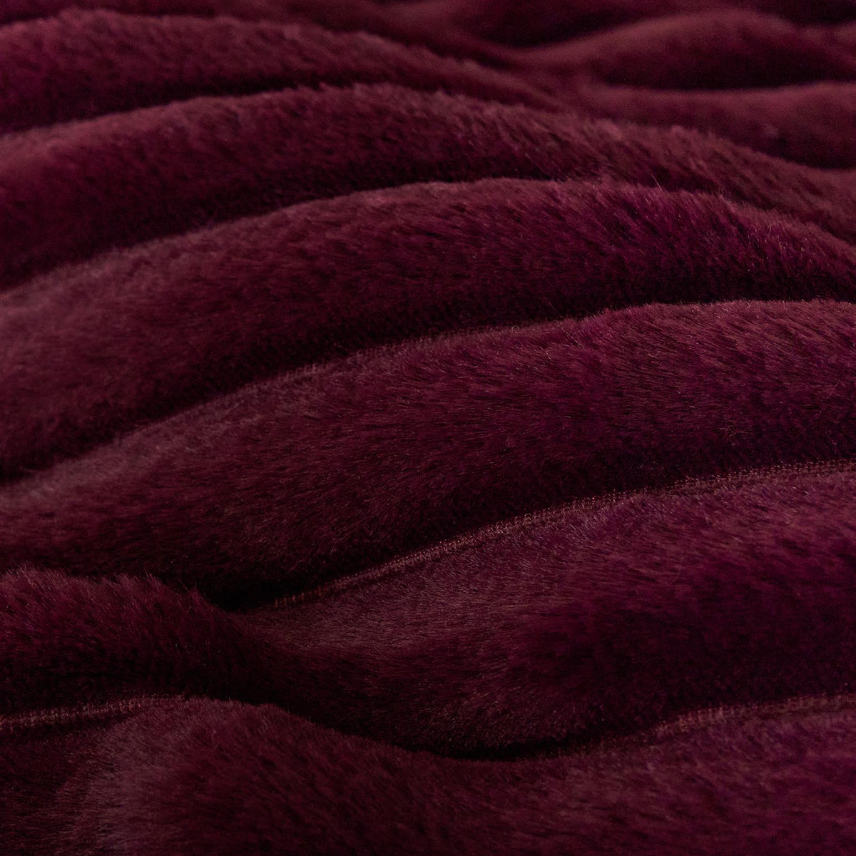 OHS Ribbed Fleece Bedding Set Soft Faux Fur Thermal Duvet Cover with Pillowcase