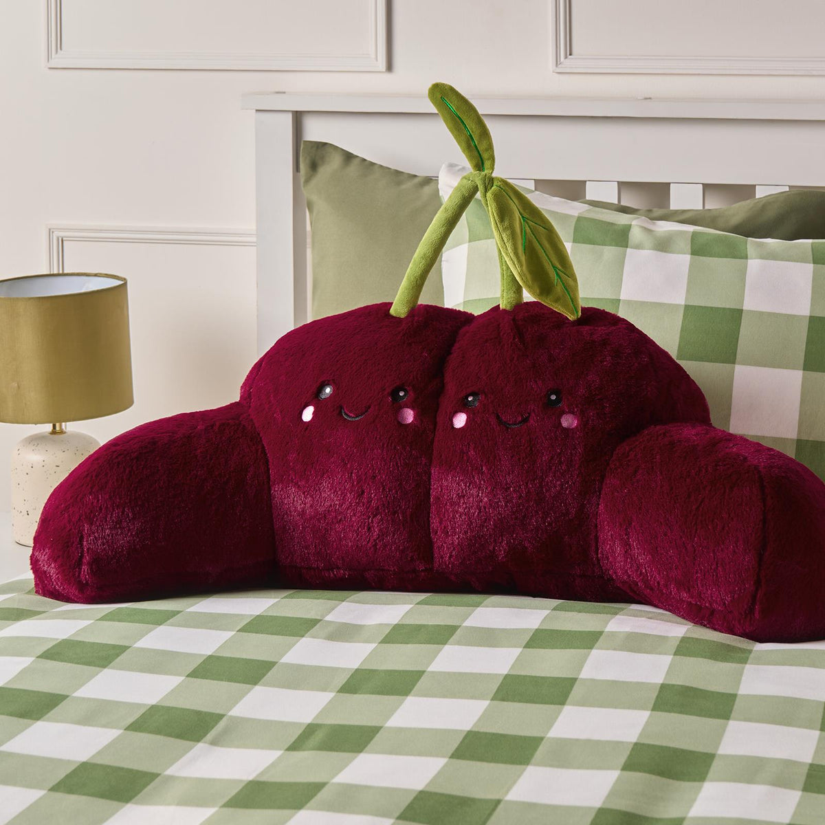 OHS Character Cuddle Cushion Soft Fleece Reading Pillow with Arms Bed Chair