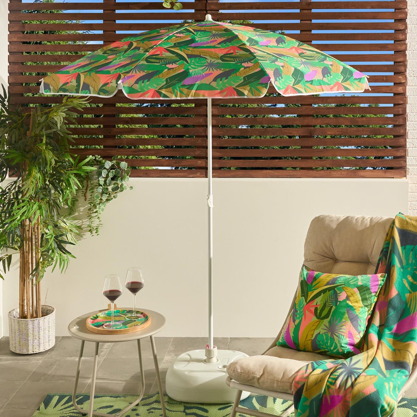 OHS Parasol Umbrella Garden Outdoor Canopy Table Patio Sun Shade