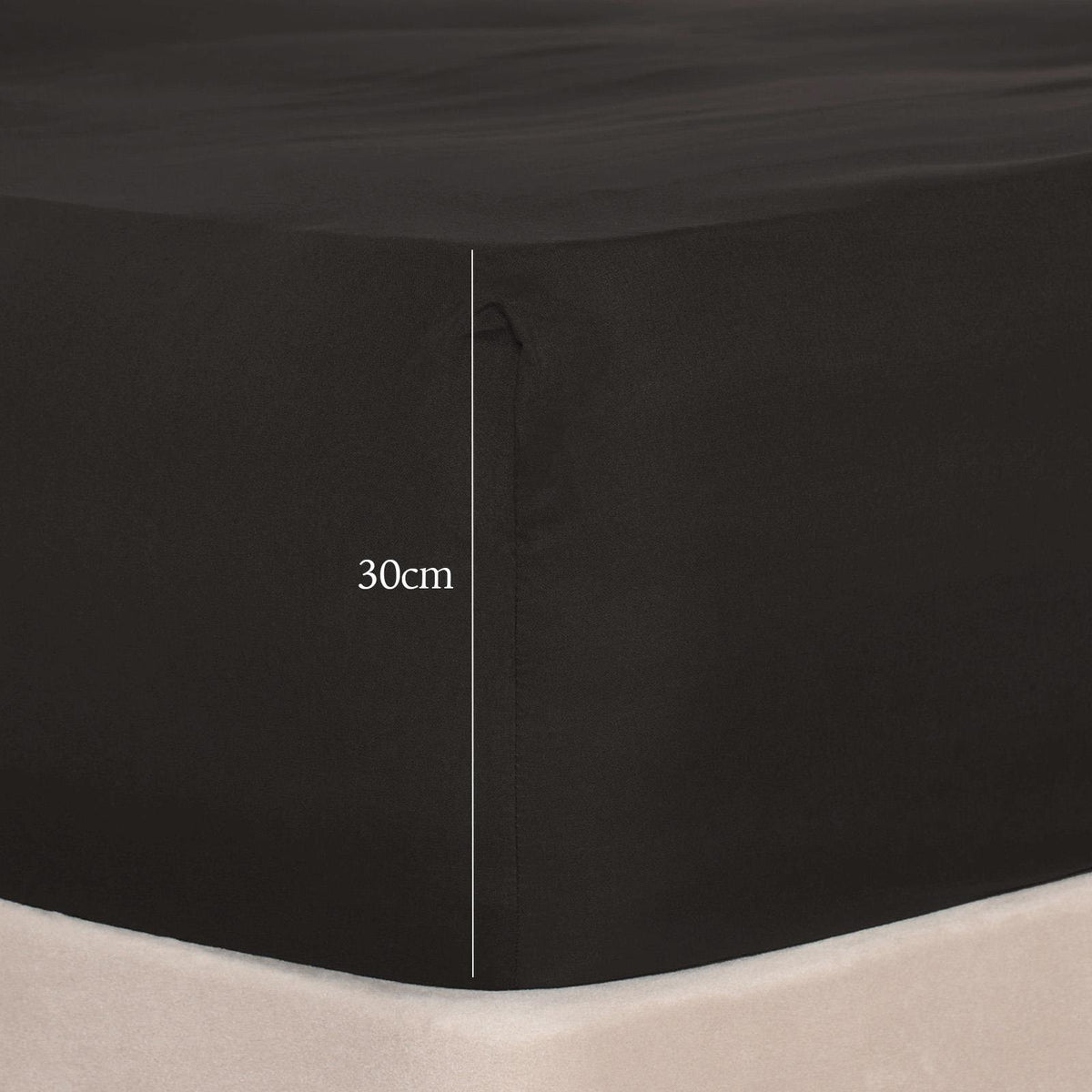OHS Fitted Sheet Extra Deep 30cm Single Double King Super King Full Bed Sheets