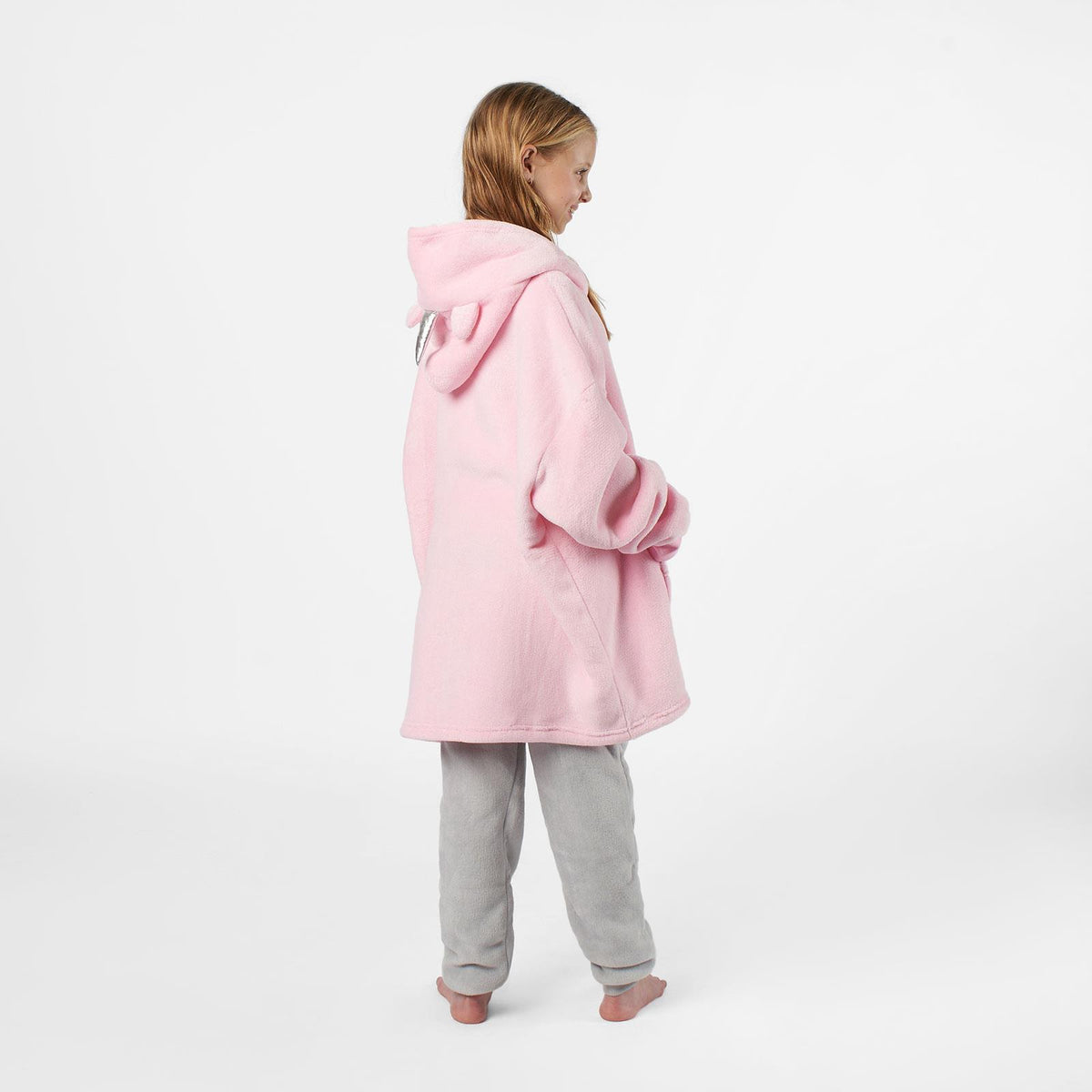 Dreamscene Unicorn Hoodie Blanket Oversized Sherpa Fleece Kids Plush Soft Warm