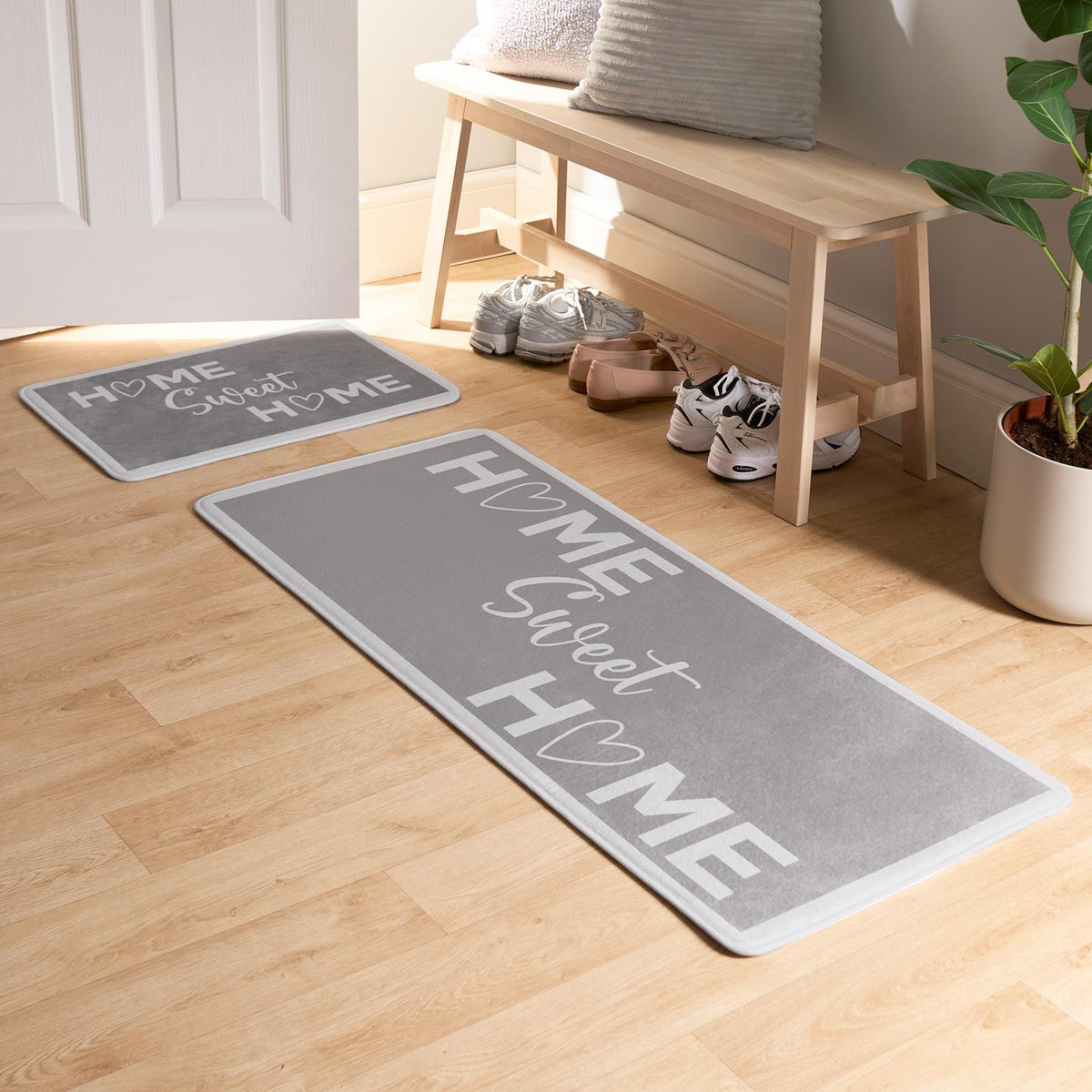 OHS Print Doormat Runner Xmas Festive Decorative Hallway Rug Kitchen Floor Mat
