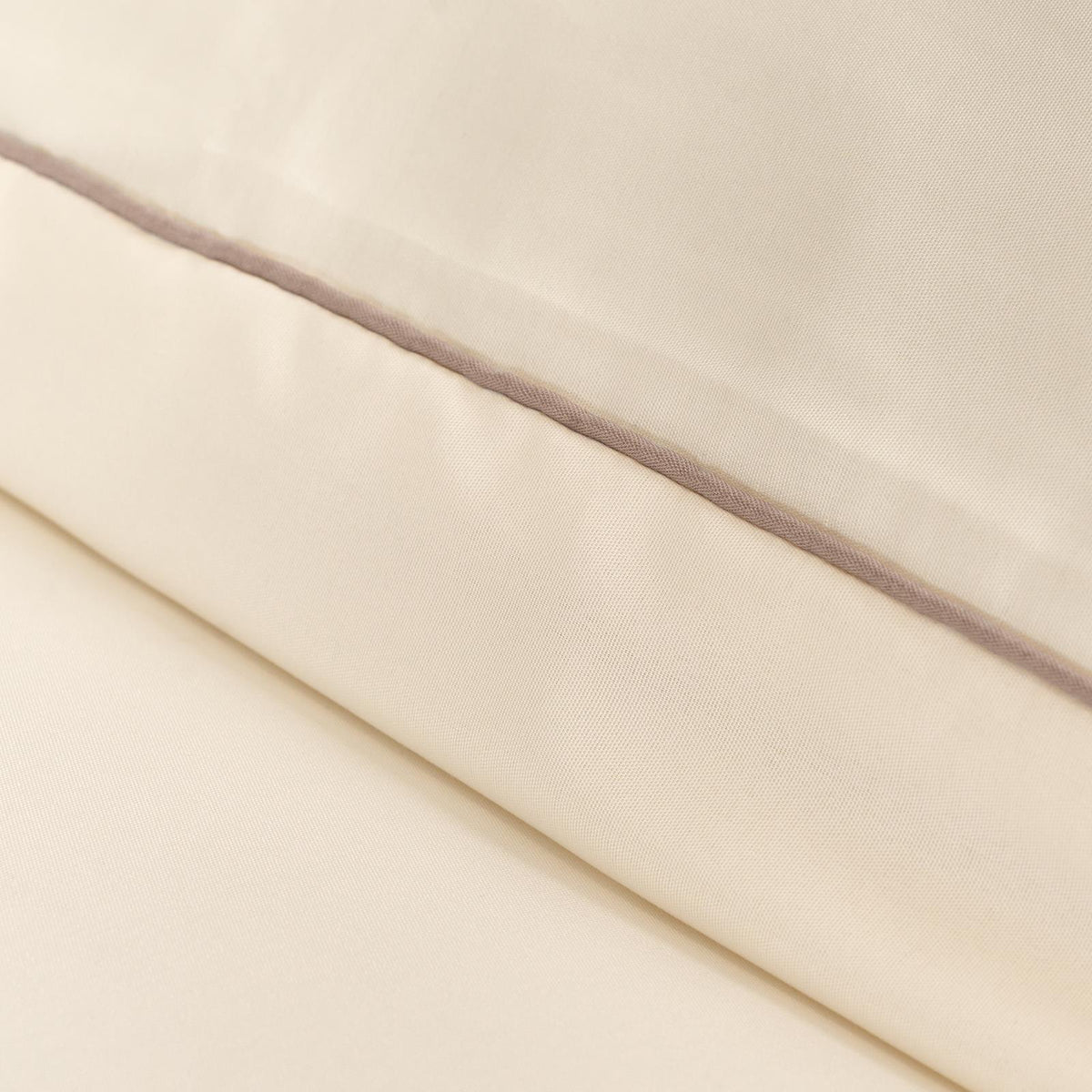 OHS Piped Edge Duvet Cover Set Soft Quilt Pillowcase Bedding Double King Size