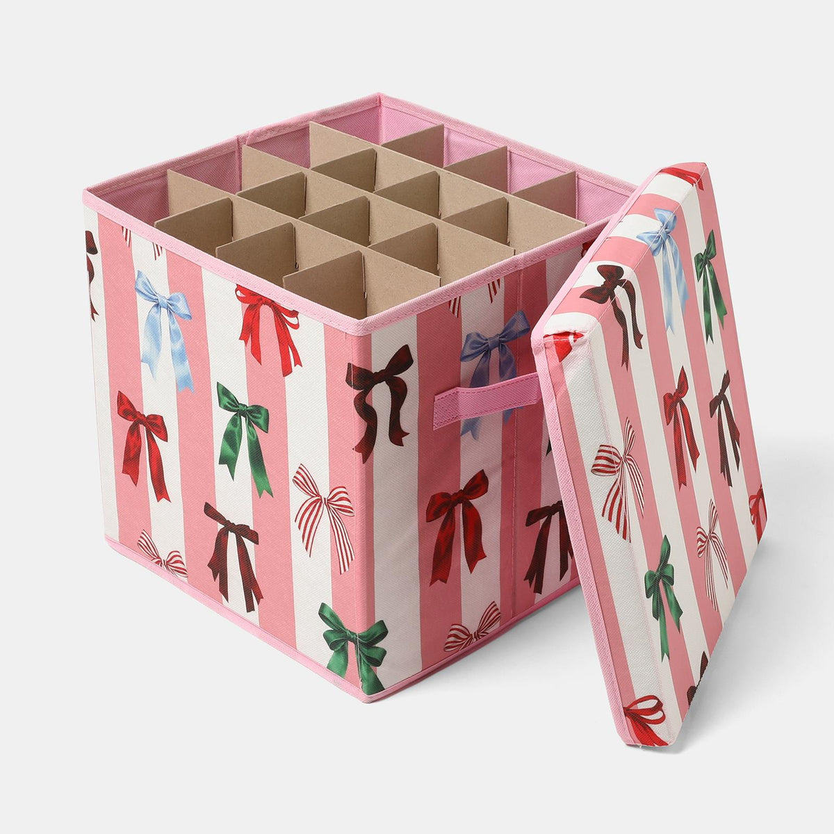 OHS Christmas Bauble Storage Box Festive Decoration Organiser Cube 64 Slots
