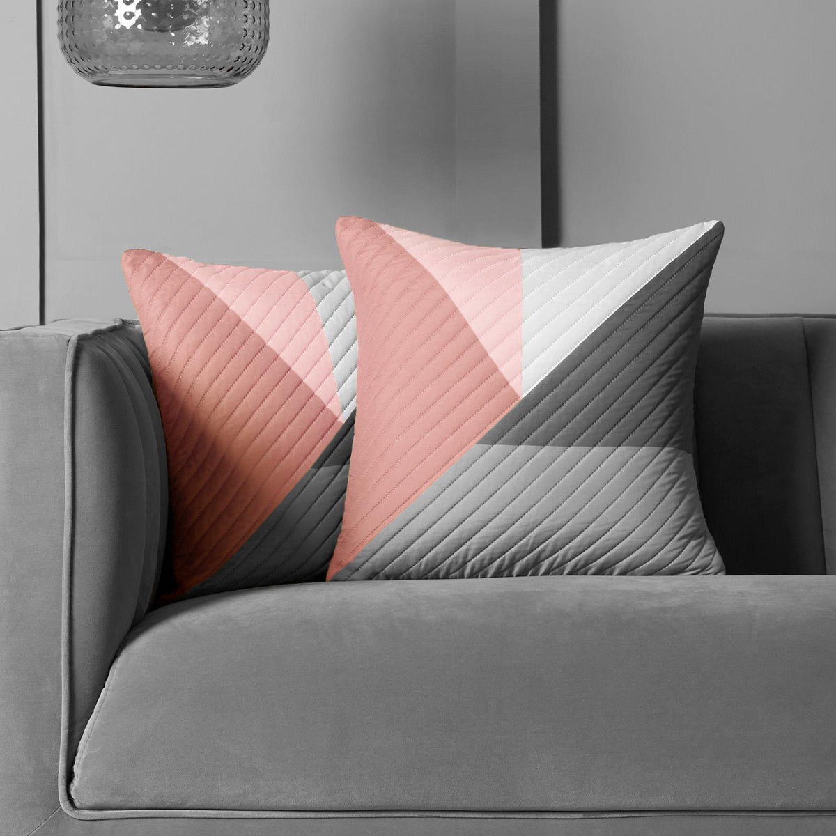 Geometric Cushion Covers Pinsonic Pack of 2/4 Case Filled Pad 18" x 18" Home Set