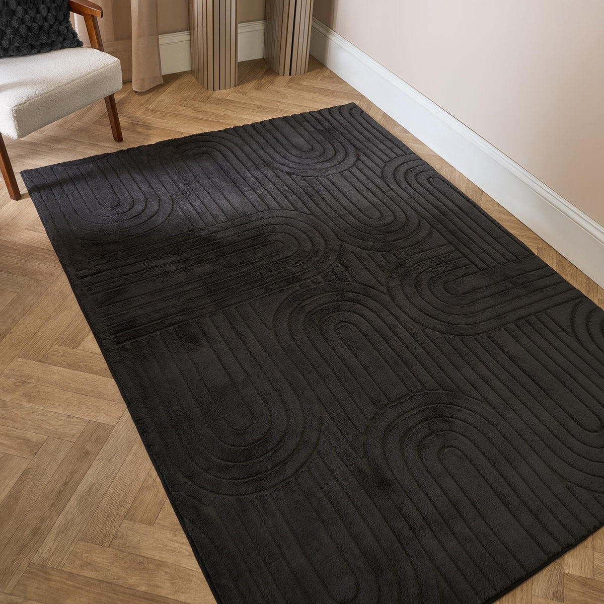 OHS Tufted Arches Rug Living Room Modern Carpet Soft Non Slip Floor Area Mat