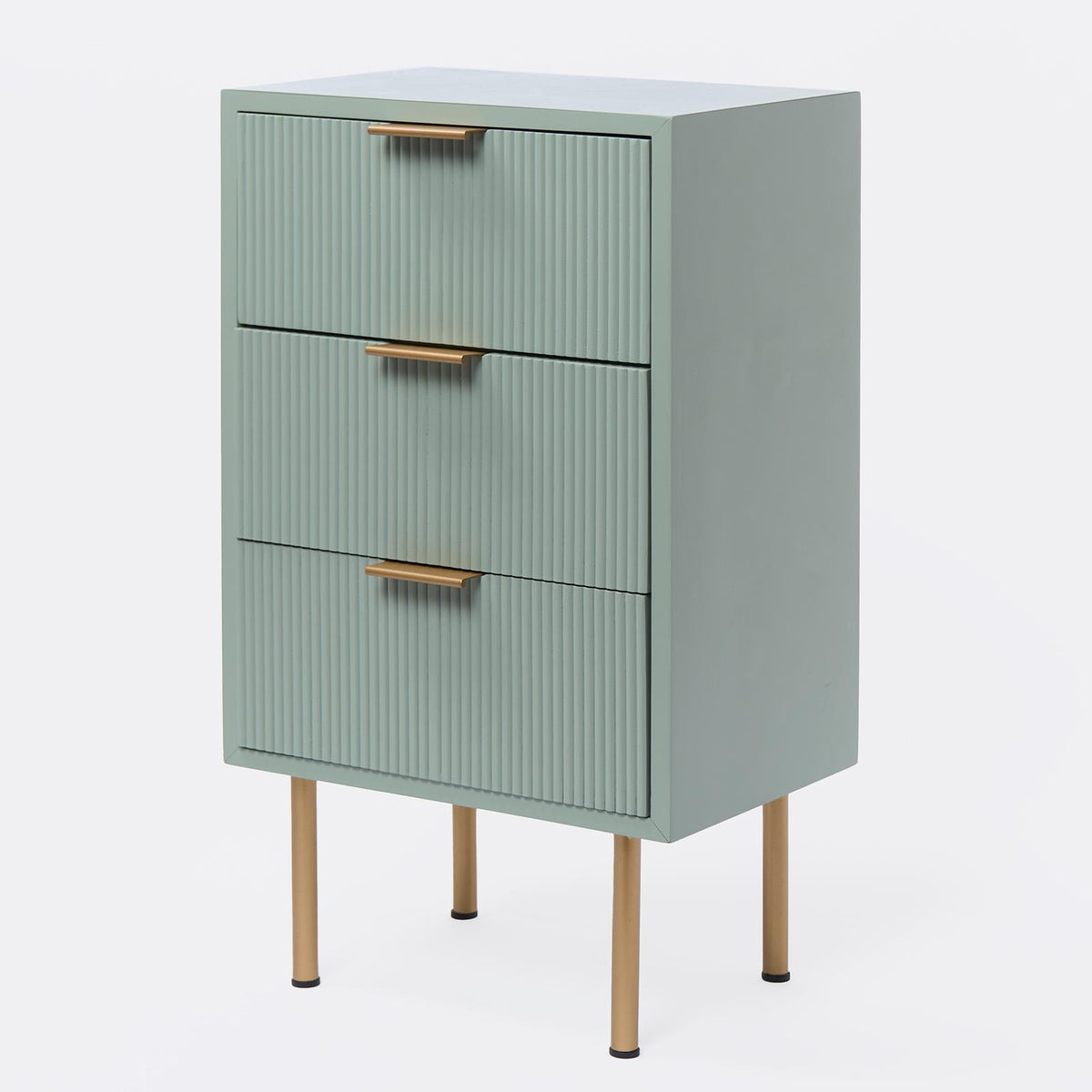 OHS Ribbed Drawer Unit Bedside Table 3/4/5/6 Draw Cabinet Nightstand Sideboard