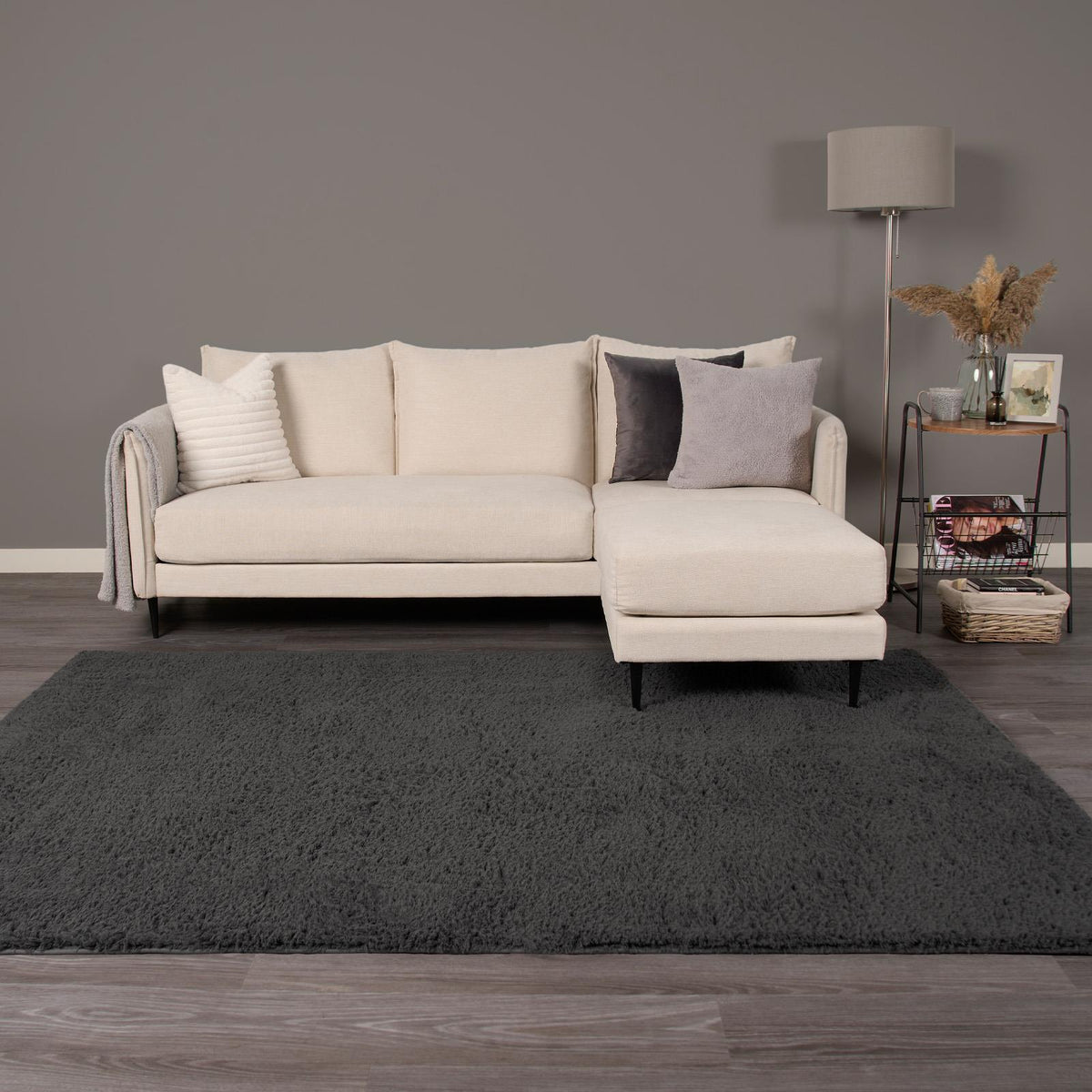 OHS Fluffy Teddy Rug Soft Bedroom Floor Carpet Plush Area Mats For Living Room