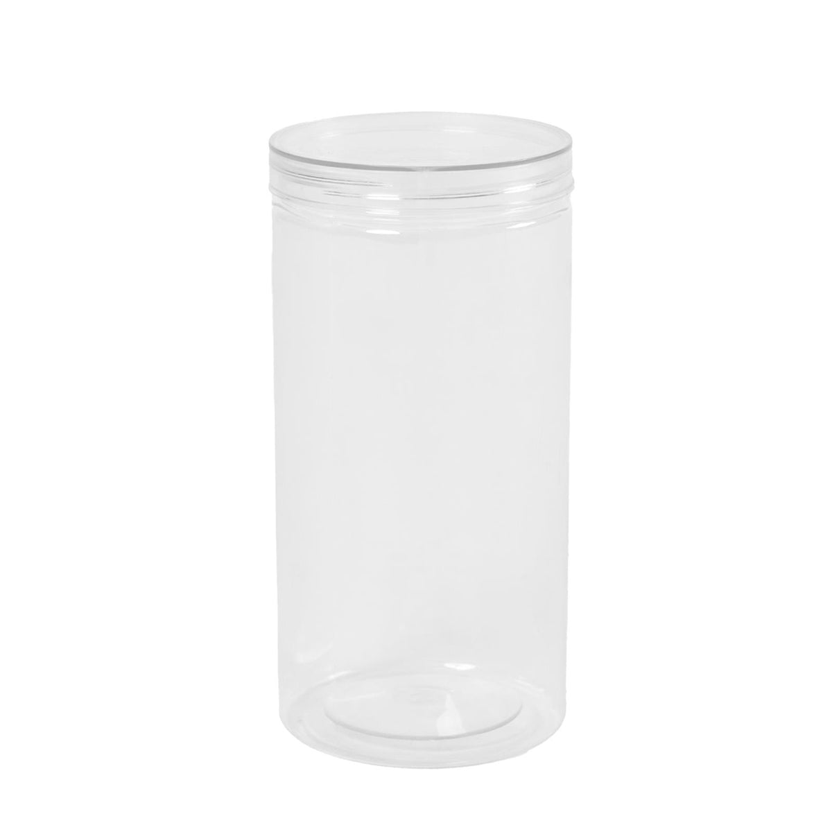 Storage Jar Round Plastic Food Organiser Tea Coffee Sugar Holder Tub Kitchen Pot