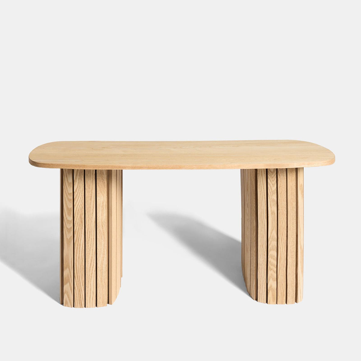 OHS Madison Coffee Table Ribbed Engineered Wood Side End Desk Home Decor