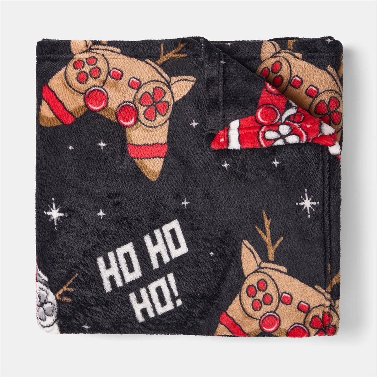 OHS Xmas Flannel Throw Kids Soft Fleece Travel Blanket Winter Thermal Bedspread