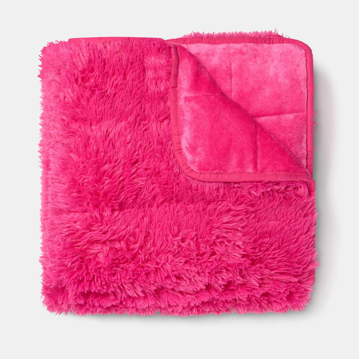 OHS Fluffy Fleece Weighted Blanket Sensory Adult Sleep Anxiety Soft Throw