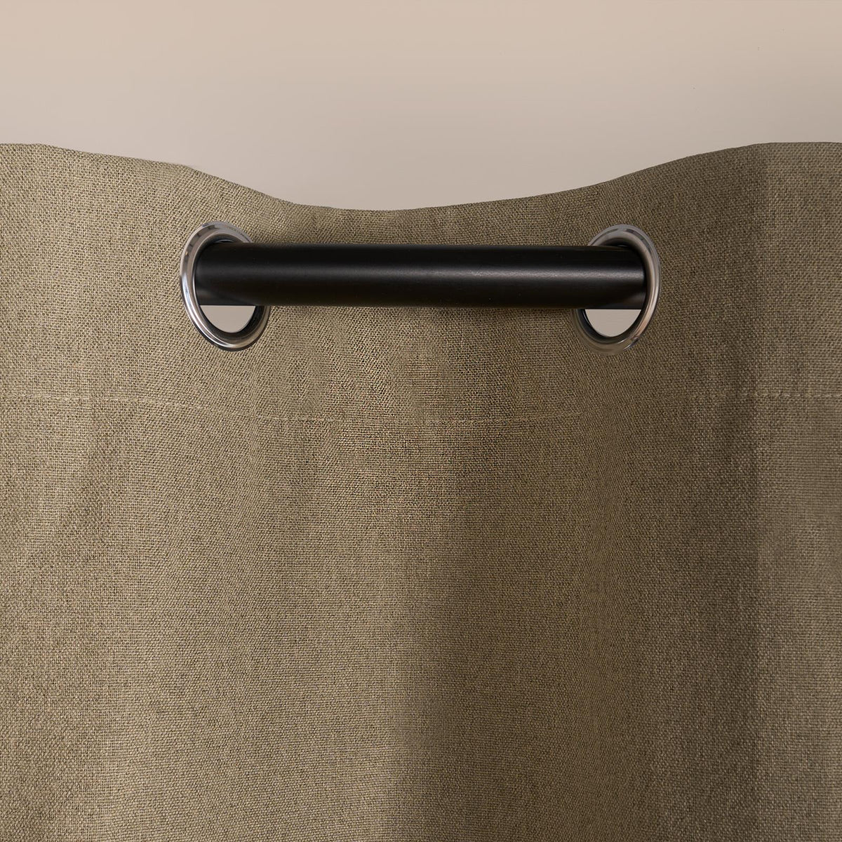 OHS Eyelet Blackout Curtains Woven Ready Made Ring Top Thermal Texture Thick