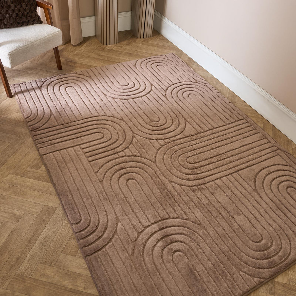 OHS Tufted Arches Rug Living Room Modern Carpet Soft Non Slip Floor Area Mat