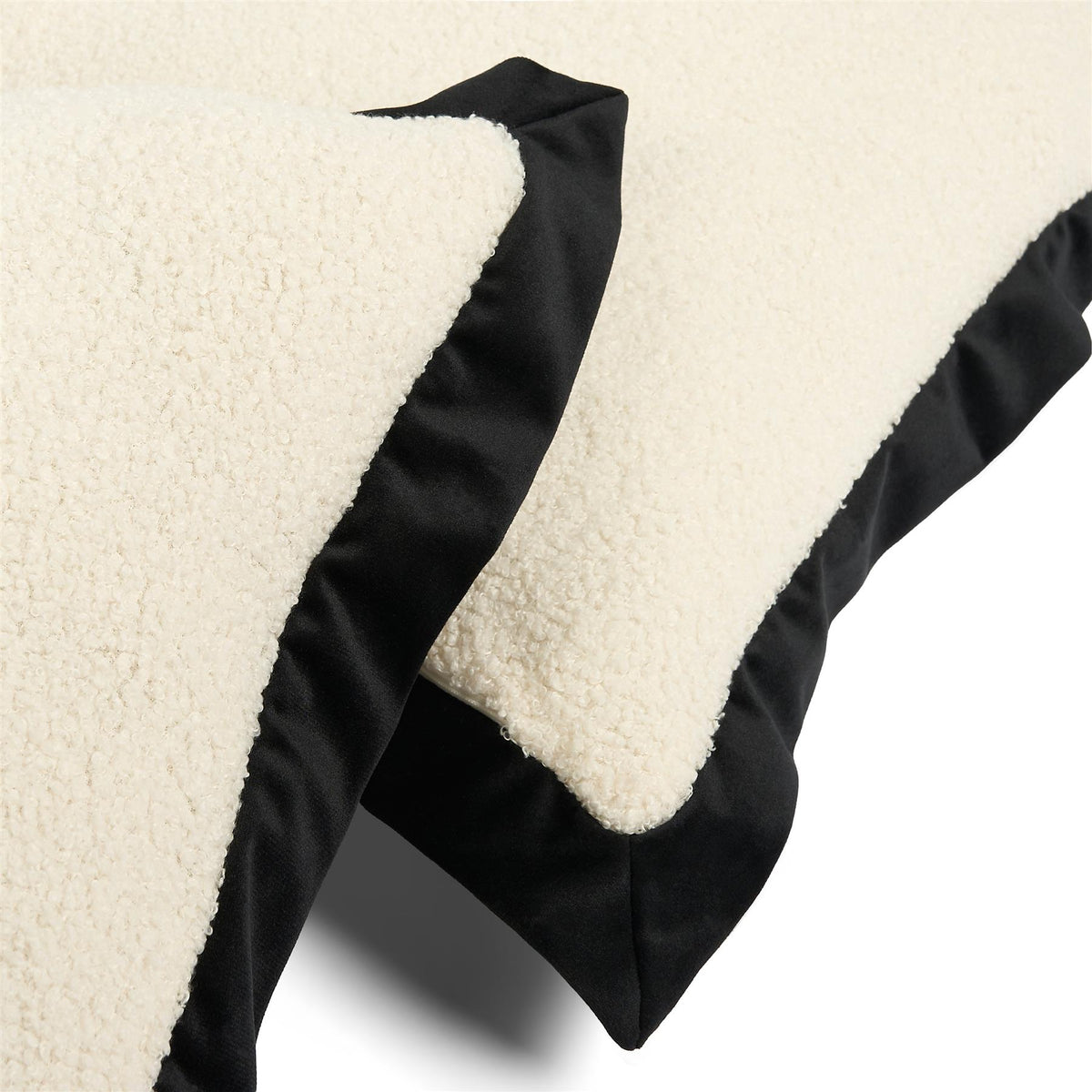 OHS Boucle Cushion Covers  2 Pack Teddy Fleece Square Pillowcases Home Decor