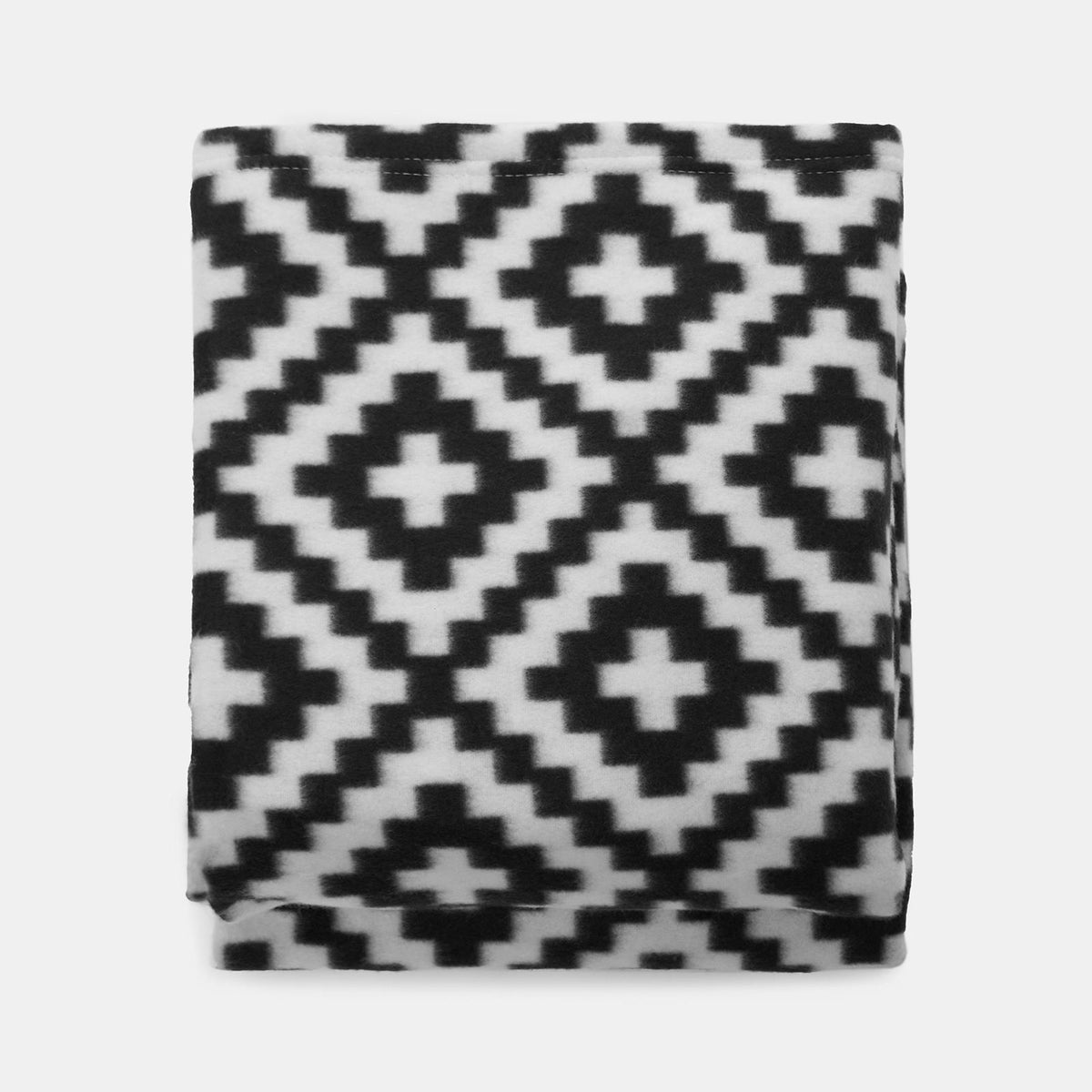Geo Tile Throw Over Bed Blanket Travel Garden Chair Soft Fleece Warm Bedspread