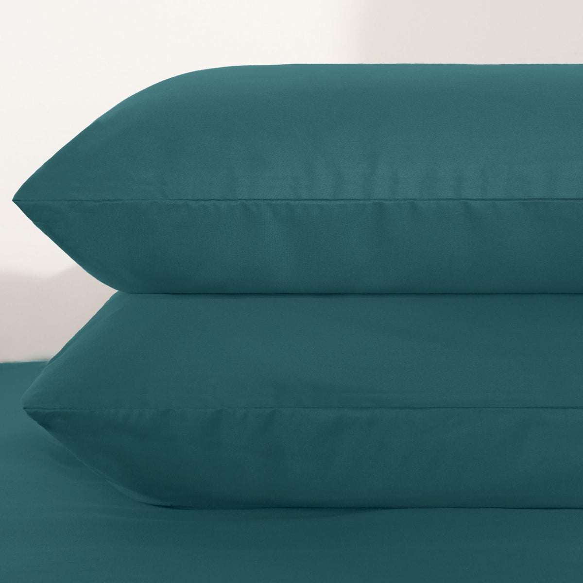 OHS Plain Duvet Cover & Pillowcase Reversible Bedding Set OR Fitted Sheet