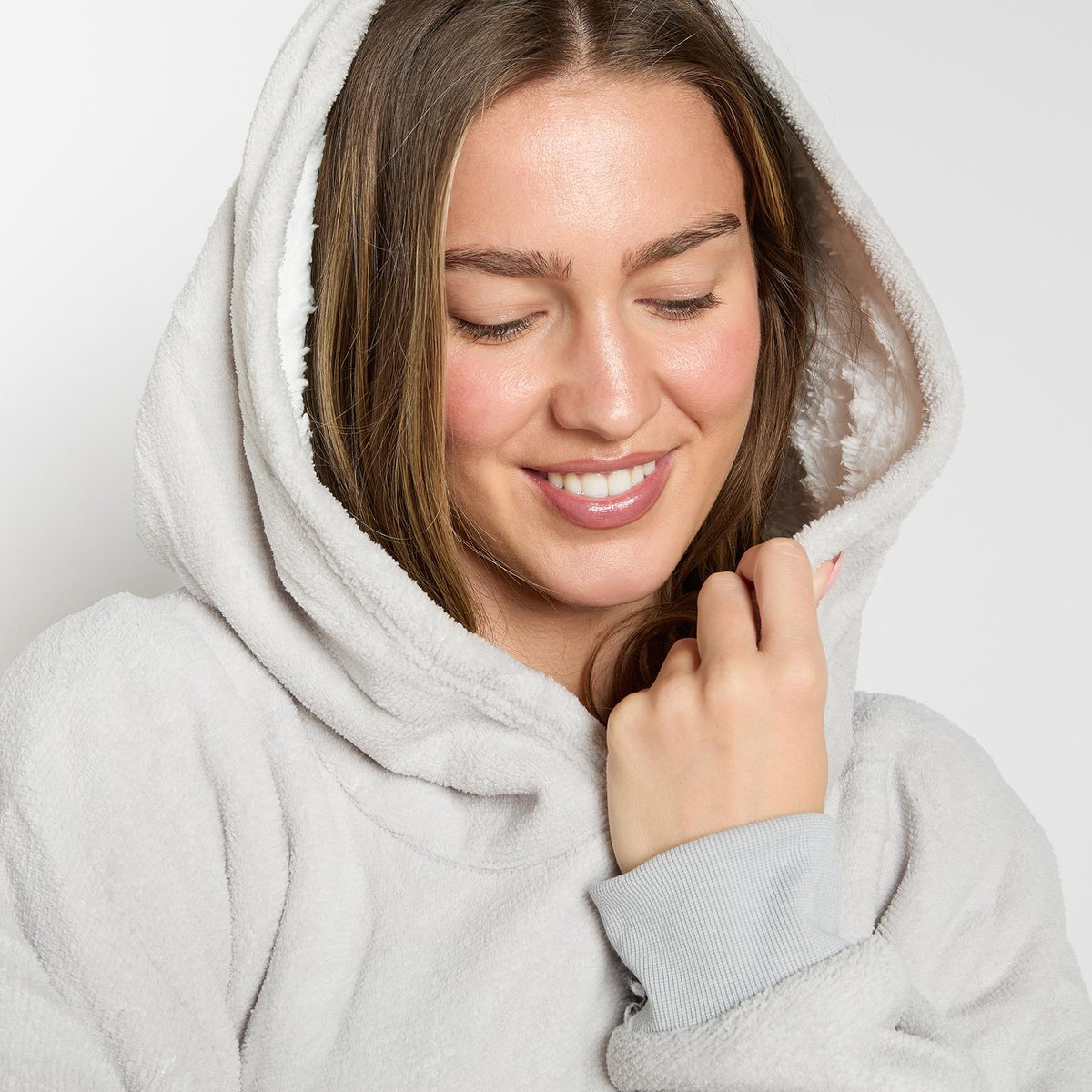 OHS Hoodie Blanket Oversized Ultra Plush Sherpa Giant Big Hooded Sweatshirt