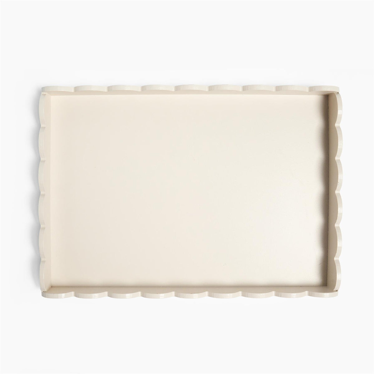 OHS Scallop Edge Tray Serving Plate Decorative Organiser Storage Home Decor