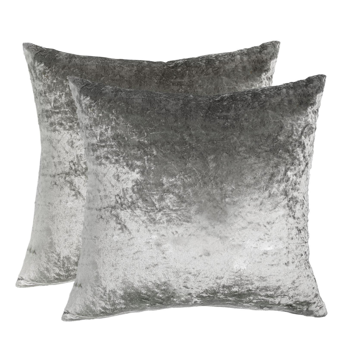 Crushed Velvet Cushion Cover Pack of 2 x Pillow Case Home Decor Sofa Luxury 18"