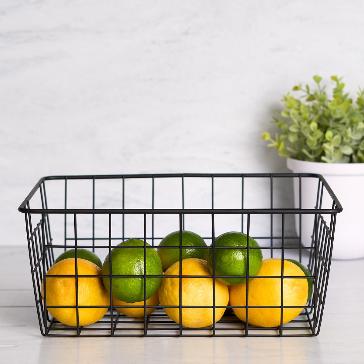 Wire Storage Basket Organiser Tidy Clothing Towel Holder Space Saving Solution
