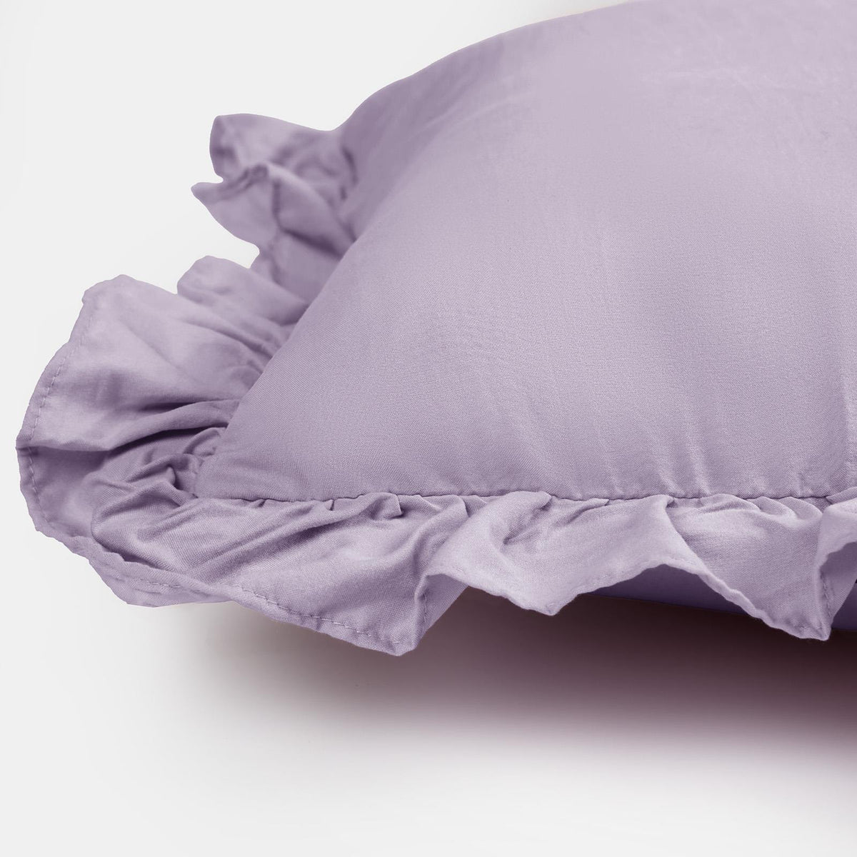OHS Frill Cushion Covers Faux Linen Soft Square Pillowcases Home Decor Multipack