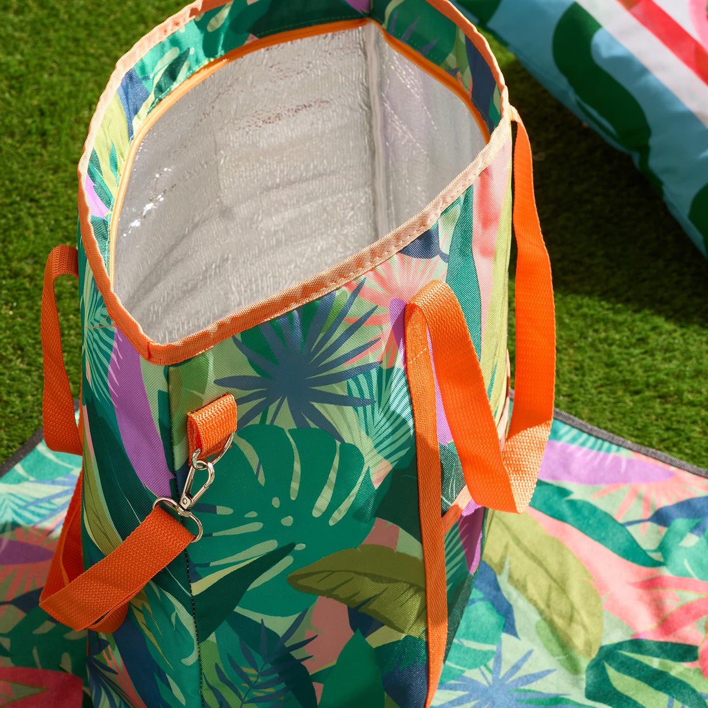 OHS Printed Picnicware Wine Cooler OR Picnic Blanket OR Bag Plates Bowls Glasses