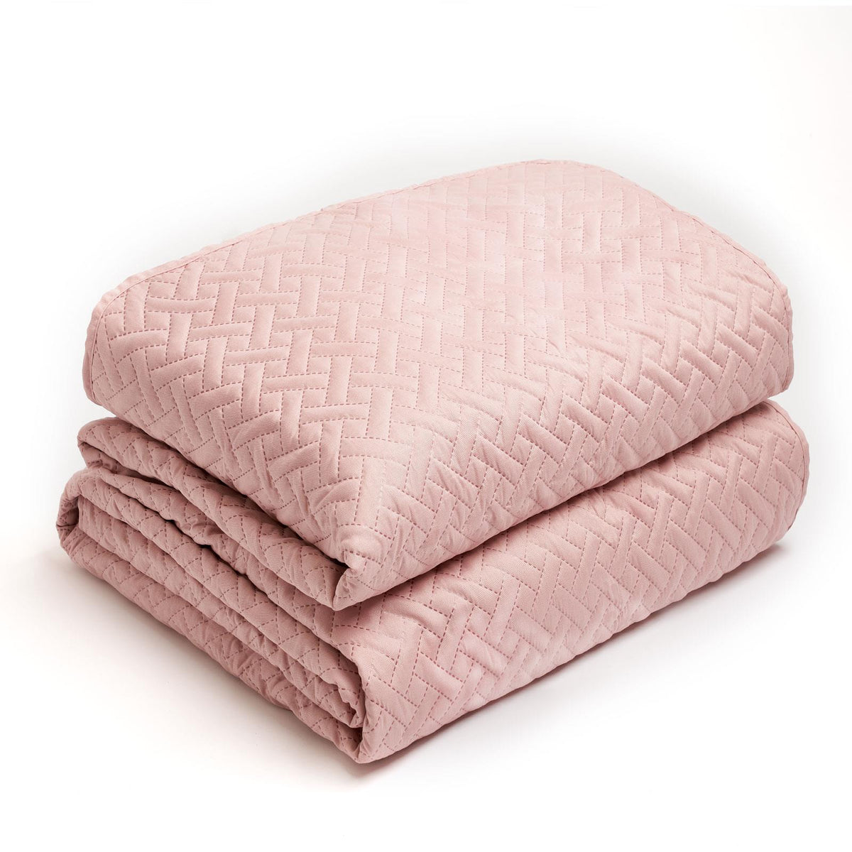 Brentfords Geo Quilted Bedspread Blanket Pinsonic Throw Large Sofa Bed Comforter