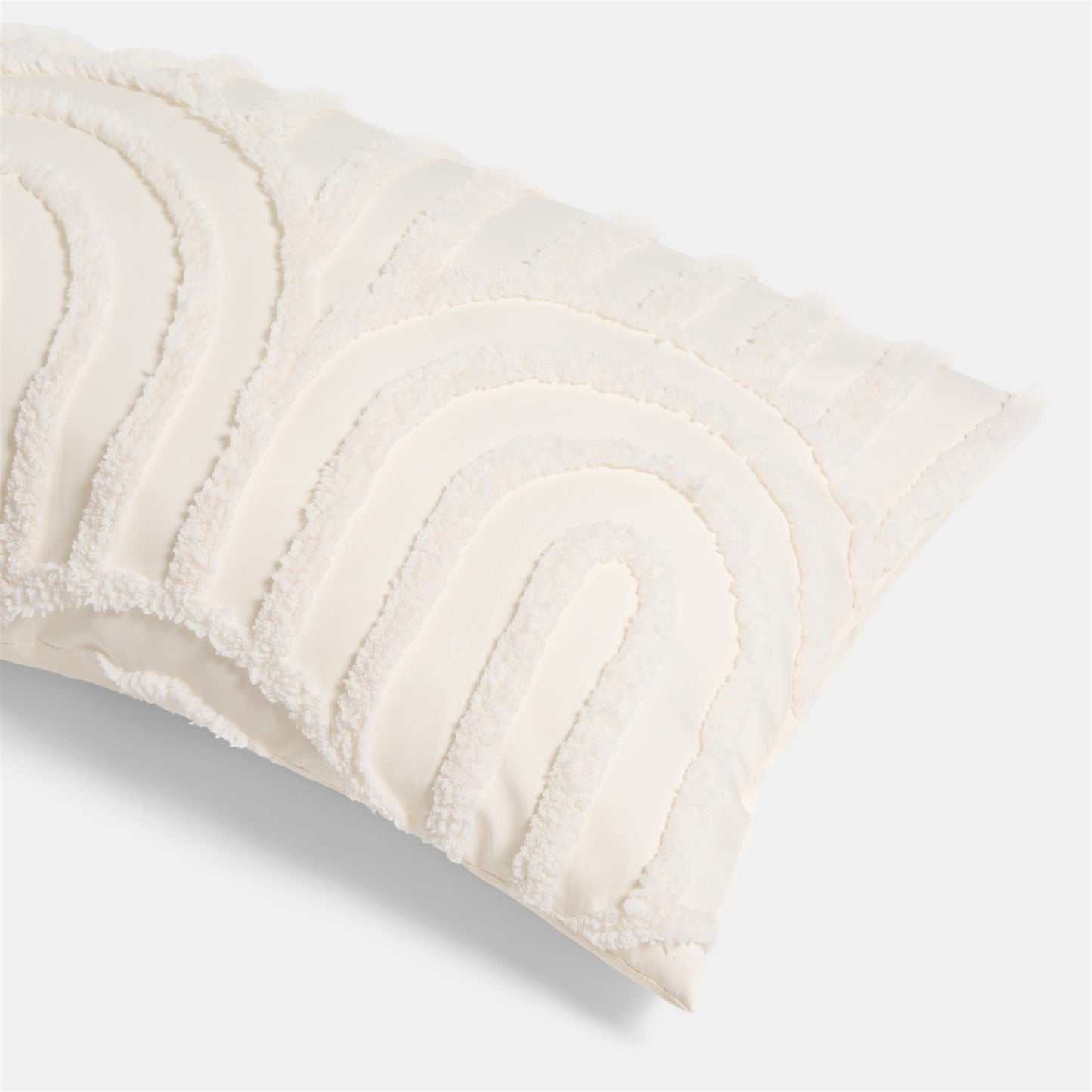 OHS Tufted Arches Bolster Cushion Fleece Soft Maternity Support Filled Pillow