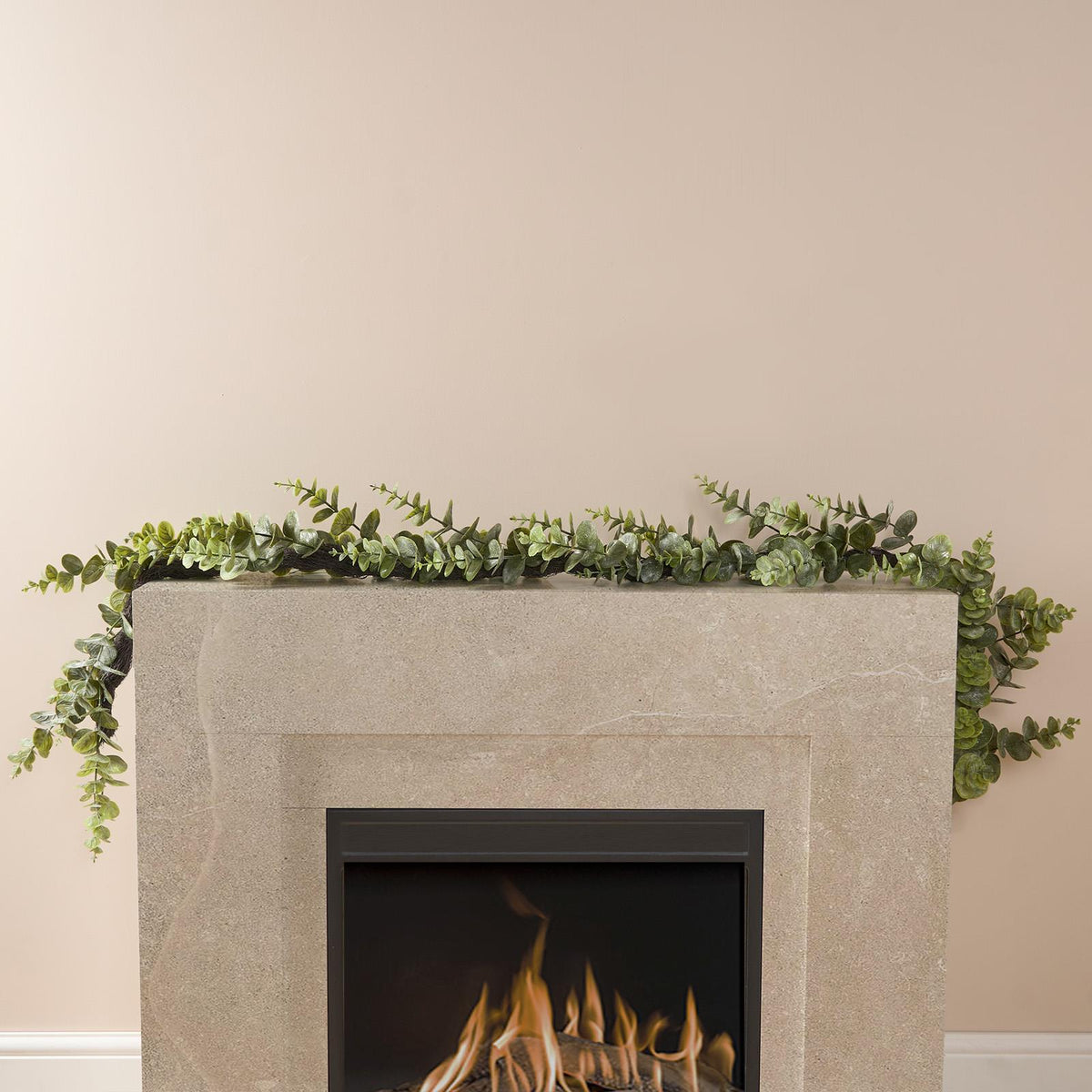 OHS Artificial Decorative Garland Foliage Fireplace Door Party Spring Xmas Home