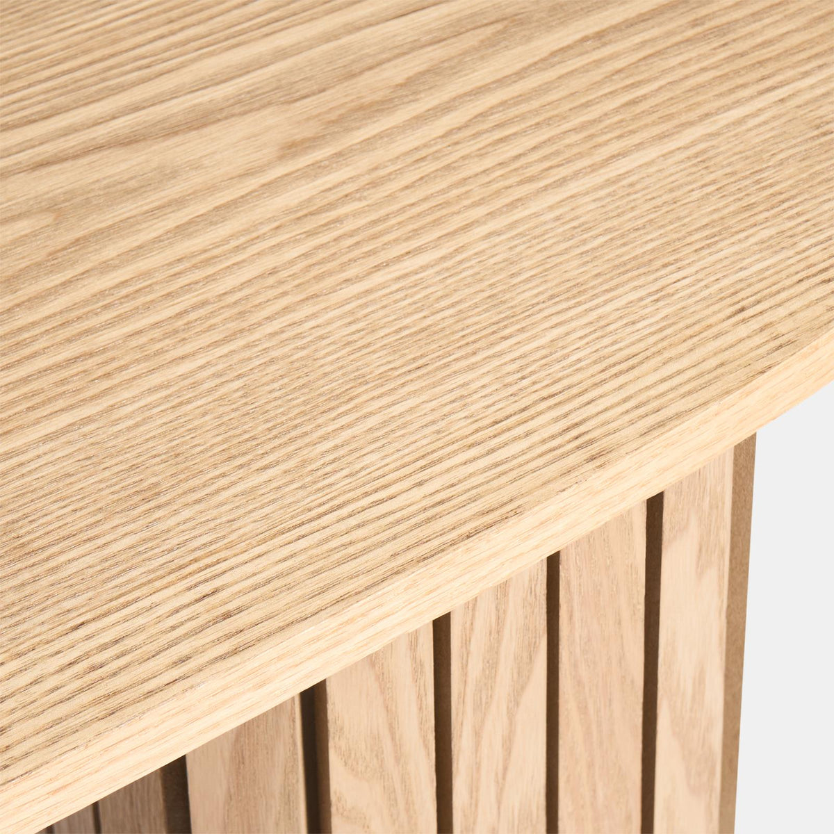 OHS Madison Console Table Ribbed Engineered Wood Entryway Display Unit Decor