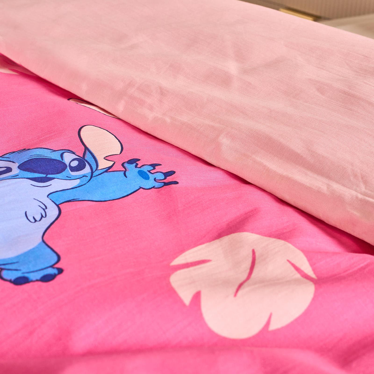 OHS x Stitch Bedding Set Kids Soft Polycotton Duvet Cover with Pillowcase
