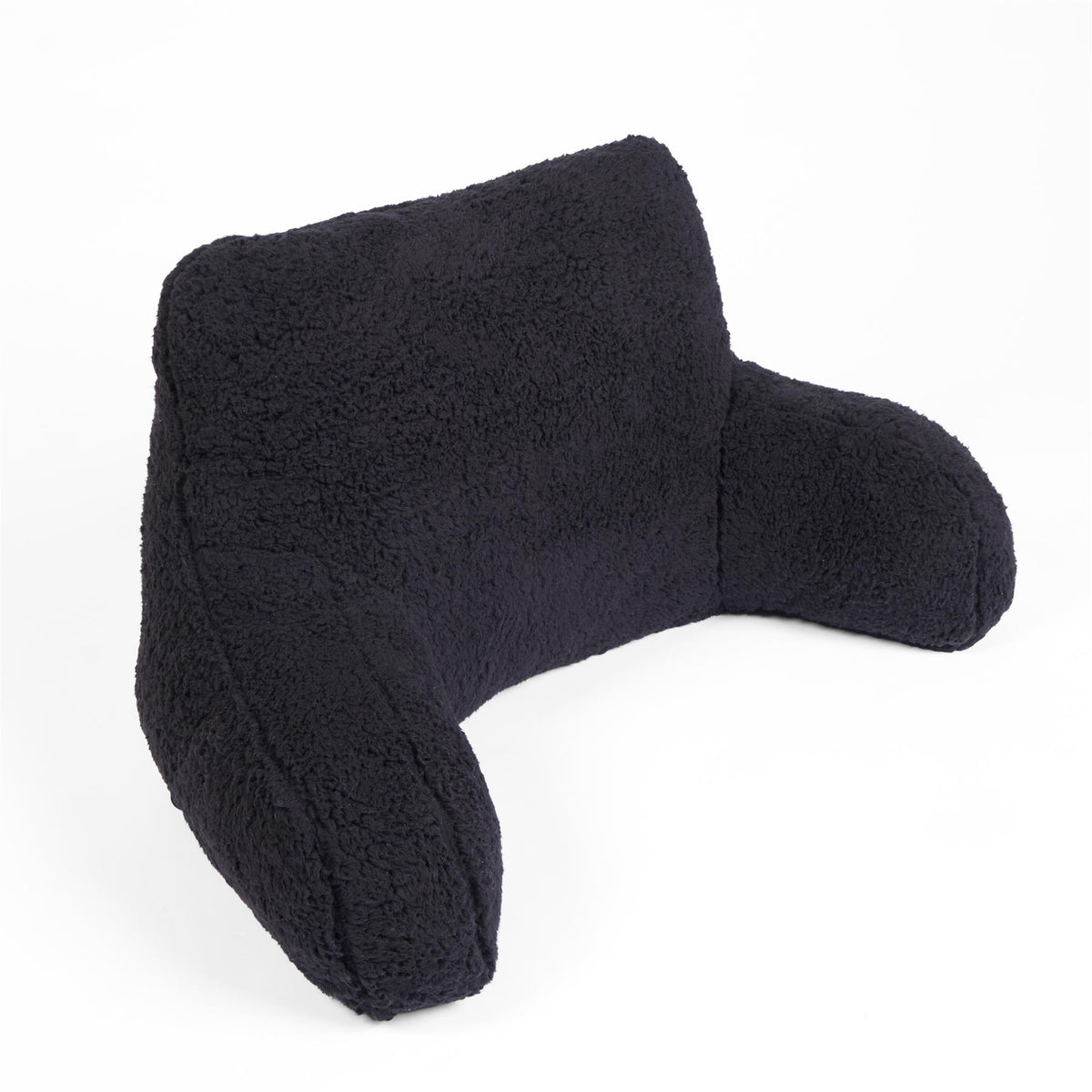 OHS Teddy Fleece Reading Pillow Cuddle Cushion with Arms Lumbar Bed Chair